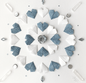 Gratitude Heart Origami Mandala